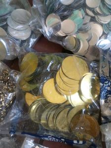 Full Packet(50+)of Silver / Golden Plastic Mirror