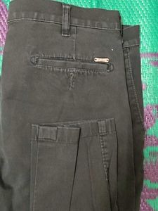 Black Straight Leg Trousers