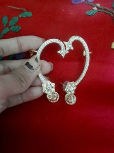 Sparkly Heart Ear Cuff