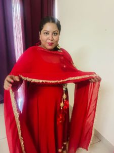 Red Anarkali Suit