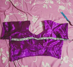 36 Size Shinning Dual Tone Purple Blouse