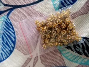 Gold Rhinestone Spacer Beads