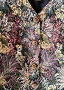 Vintage Floral Tapestry Vest