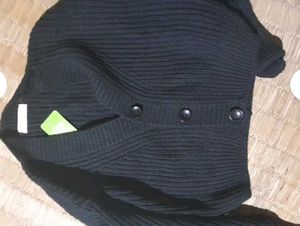New Branded Black Cardigan