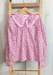 Floral Peter Pan Collar Blouse size-42
