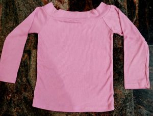 Pink Ribbed Top