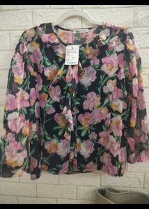 Zara Floral Print Top