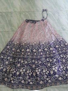 Embroidered Navy Blue Blouse