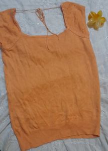 Beachy Light Orange Top