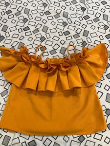 Ruffled Yellow Top