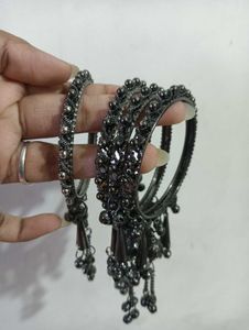 ⋆˚꩜｡Oxidized Bangles