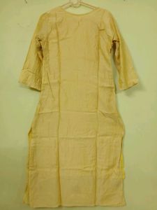 Embroidered Yellow Kurta