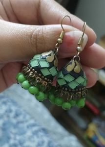 Green Earrings