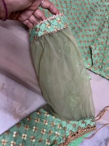 Green Lehenga Choli Set