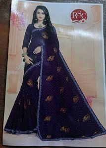 Elegant Purple Saree