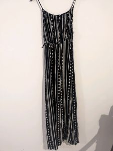 Black And White Printed Dress