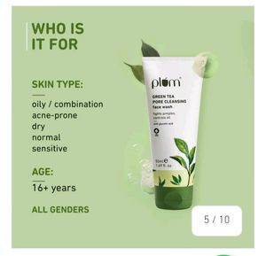 Plum Green Tea Pore Cleansing Face Wash 50 ml