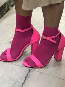 Neon sandals