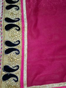 Double Colour Party Wear Saree