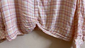 Women Casual Pink Shirt (XL)