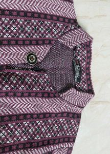 Purple Sweater.