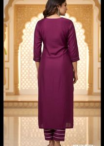 Elegant Purple Kurta Set