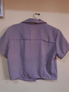 Cute Lavender Crop Top