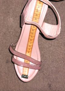Pink Glitter Strap Sandals