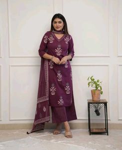 Kurta , Plazzo &amp; Dupatta Set
