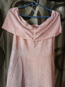 Pink Striped Maxi Dress