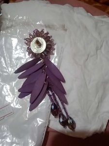 Purple Statement Earrings