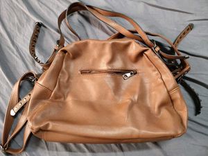 Leather Hobo Studded Bag