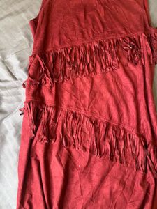 Red Fringe Dress