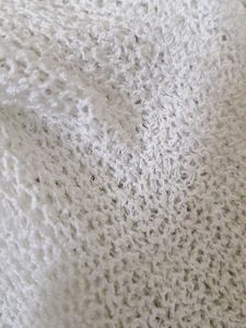 White Cropped Knit Shrug