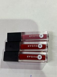 Sugar Combo Of 3 Lipsticks
