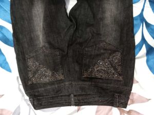 VINTAGE Y2K Embellished Brown Wash Jeans