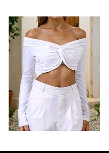 2 Tops White And Lavender