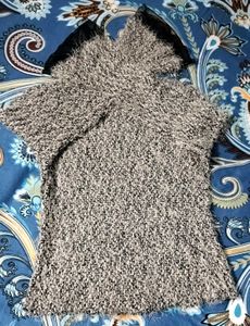 FLUFFY KNIT SWEATER 🩶