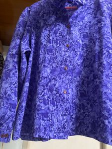 Purple Business Causal Korean Top