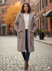 Cozy Hooded Teddy Coat