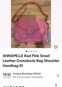 Cute Red Annapelle Sling Bag