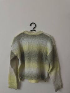 “Cozy Sunshine-yellow Wool Knitted Sweater”