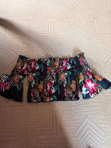A Multi Color Crop Top From Shein