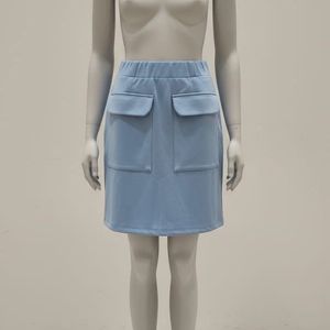 Light Blue Pocket Skirt