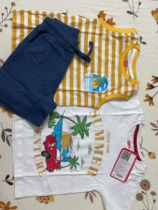 Flat 30%off Babyhug HalfSleeves T Shirts &amp; Shorts