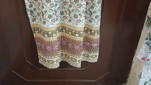 Off White Embroidered Kurti