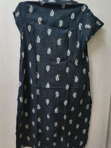 Botanical Print Black Dress And Multicolour Dres