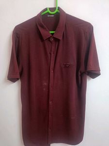 Maroon Short Sleeve Shirt