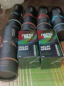 Combo Of 7 Nottyboy Spray And Lubricant For Men