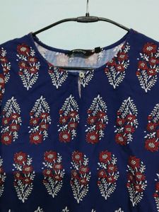 Blue Printed Kurta